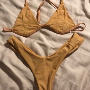 Tan bikini set